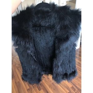 Real fur vest